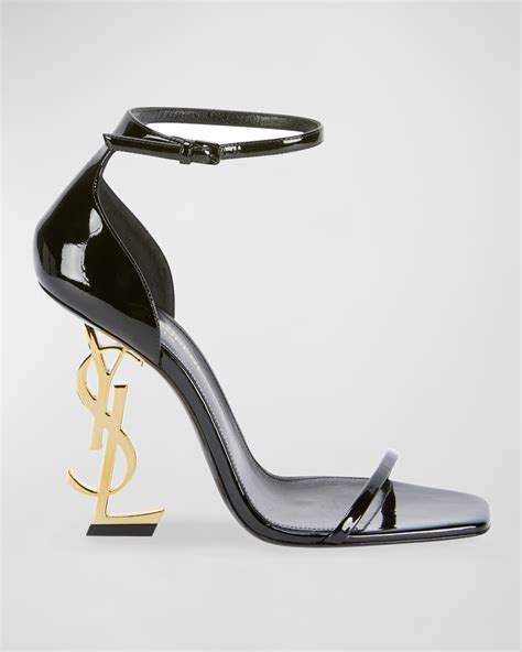 ysl platform heels|ysl logo heels.